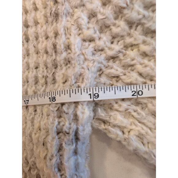 Merona Beige Open Front Cardigan Sweater Knit Pockets Cozy Size S Acrylic Blend - Picture 4 of 6